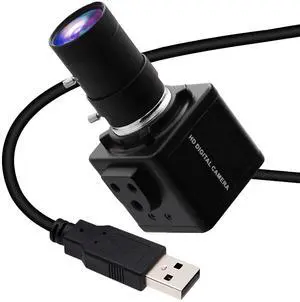 SVPRO 260fps High Speed Glof Swing Camera 1080P 60fps Manual Focus Computer Webcam with 5-50mm Lens 10X Optical Zoom Close-ups for Windows Linux MacOS Android Raspberry Pi