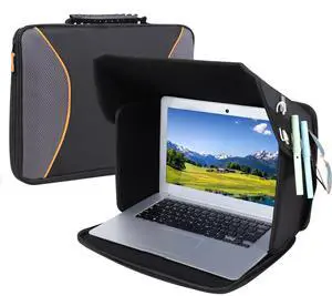 YUMTIM Laptop Sun Shade Laptops Sun Glare Shield Laptop Sunshade Bag for Working Outside Privacy Screen Hood Foldable Shield Cover 15-16'' (Patent Pending)