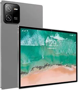 Q&F Tech 10.1 inch Android Tablet PC, 4G Phone/WiFi Tablet for Study, Game and Video Playing, Internet Browsing, Dual SIM Cards and Dual Standby Supportive, 8Core/Bluetooth/GPS, IPS HD Display_Gray