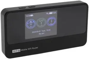 5G Network Mobile Hotspot, Local and International Coverage Router, 2.5 Screen, 16 Connected Devices, 10000mAh Power Bank, Portable Network Router with SIM Card Slot for Travel