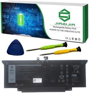 JIAZIJIA JHT2H Laptop Battery Replacement for Dell Latitude 7310 7410 2-in-1 Series Notebook 04V5X2 4V5X2 07CXN6 7CXN6 7.6V 52Wh 6500mAh