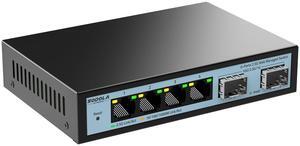 SODOLA 6 Port 2.5G Easy Web Managed Switch, 4 x 2.5G Base-T Ports, 2 x 10G SFP+, Static Aggregation,QoS/VLAN/IGMP, 2.5Gb Network Homelab Switch