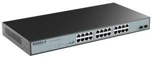 SODOLA 24 Port 2.5Gb Umanaged Switch,24X2.5G Base-T Ports,2X10G SFP, 160Gbps Switching Capacity,Port Isolation,/IU Rack-Mount/Fanless/Plug & Play Multi-Gig Unmanaged Ethernet Switch