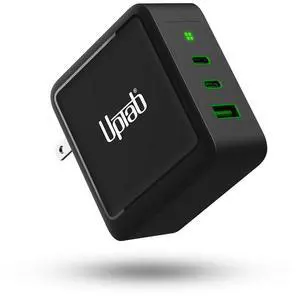 UPTab MacBook Pro Charger 140W USB C, Dual USB-C Fast Compact, GaN Tech, Type C PD 3.1 Wall Adapter - Compatible with MacBook Air, Lenovo, Dell XPS, iPhone 15 Plus/Pro Max, iPad