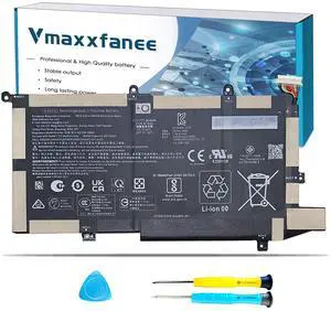 Vmaxxfanee WS04XL WSO4XL Laptop Battery for HP Spectre X360 14-EA 14-EA0007NA 14T-EA000 14-EA0002NI 14-EA0520NA 14-EA0023DX 14-EA0378NG 14-EA0077TU Series L97357-005 L97352-2D1 HSTNN-DB9Z