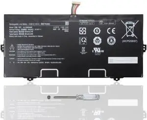 CQCEO AA-PBMN4MR Laptop Battery for Samsung Galaxy Book Pro 360 13 NP930XDB NP935XDB NP930XED NP930QED NP950QED NP940XFG NP930XED-KF1HK NP930QED-KA2DE Series BA43-00397 15.44V/62.1Wh/4023mAh/4-cell