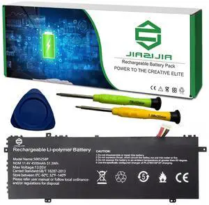 JIAZIJIA 5085258P Laptop Battery Replacement for Gateway GWTC71427 Series Notebook Black 11.4V 51.3Wh 4500mAh