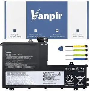 VANPIR L19C3PF1 Laptop Battery Replacement for Lenovo ThinkBook 15-IML 15-IIL 14-IML 14-IIL Series 19M3PF2 L19D3PF2 L19L3PF1 L19D3PF1 L19M3PF1 L19M3PF9 L19C3PF9 L19L3PF8 11.52V 45Wh 3950mAh