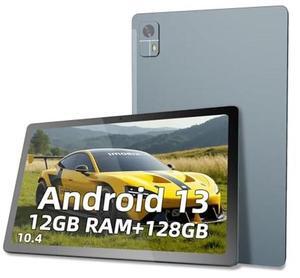 2025 Latest Android Tablet, 10.4 inch 2000x1200 FHD Touchscreen,Tablet with Octa-Core Processor, 12GB RAM 128GB ROM 1TB Expand, WiFi 5, Dual Camera, BT5.0, 10000mAh, Split Screen, Big Screen(Blue)