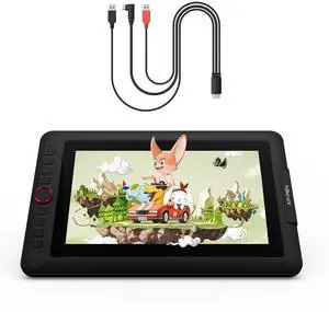 XPPen Artist12 Pro 11.6" Drawing Tablet with Screen Pen Display Full-Laminated Graphics Tablet and XPPen 3-in-1 Cable