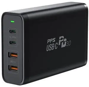 Tobetravel 245W USB C Desktop Charger, GaN 4 Ports PD 100W Fast Charging Station Power Adapter Compatible with MacBook Pro/Air, iPad Pro/Mini, iPhone 14 13 Pro Max, Samsung Galaxy, Pixel and More