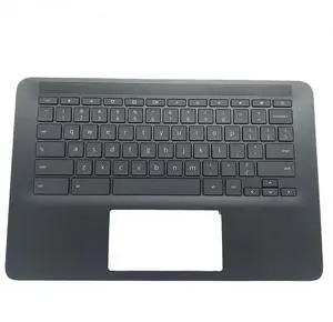 Replacement for HP Chromebook 14 G6 CB14 G6 Laptop Upper Top Cover Case Palmrest Backlit Keyboard Assembly Part L90460-001 Black