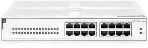 HPE Networking Instant On Switch Series 1430 16-Port Gb Unmanaged Layer 2 Ethernet Switch with PoE | 16x 1G | 16x CL4 PoE (124W) | Fan-Less | US Cord (R8R48A#ABA)