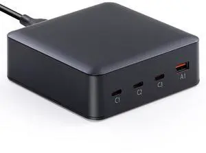 WHSTELENI USB C Charger 203W/200W (100W+65W+20W+18W) 4-Port Charging Station Type-C Power Adapter Compatible with MacBook Pro/Air Laptop Smartphone and More