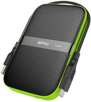 Silicon Power 4TB USB-C USB 3.0 Rugged Portable External Hard Drive Armor A60, Military-Grade Shockproof/Water-Resistant for PC, Mac and iPad Pro, Black
