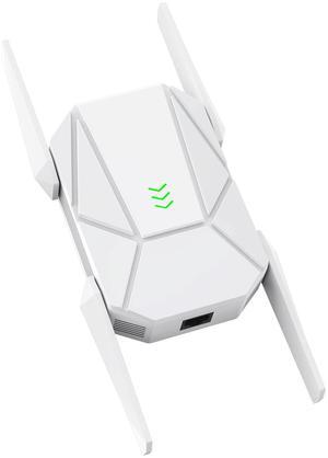 2025 AX1800 WiFi 6 Extender Signal Booster - Dual Band 2.4G/600Mbps & 5.8G/1200Mbps, WiFi Extender with Gigabit Port, 802.11AX Tech, 12999 Sq.Ft Long Range WiFi Repeater, Connects 100+ Devices