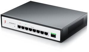 XikeStor 9-Port 2.5G Easy Managed PoE+ Ethernet Switch, IEEE8023af/at PoE 140W, VLAN/QoS/STP/IGMP/LACP Supported, Fanless 2.5Gb Network Switch for AP, VoIP Phone, IP Camera, NVR