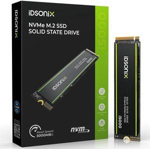 iDsonix 1TB SSD M.2 2280 PCIe Gen 4x4 NVMe Internal Solid State Drive - Read Up to 5000MB/s, for Video Editing, Rendering, Compatible with Laptop,Desktop - i5000