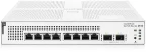 HPE Networking Instant On Switch Series 1930 8-Port Gb Smart-Managed Layer 2+ Ethernet Switch with PoE | 8X 1G | 2X SFP | 8X CL4 PoE 124W | US Cord (JL681A#ABA)