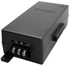 EverStar iPoE-17W48DW-af 100Mbps | 9-36V DC in | 48V/0.35A DC PoE Out | 17W | 802.3af Mode B Solar PoE Injector | Black