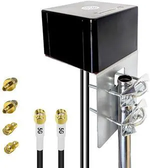 Maswell 4G 5G MIMO Antenna, Up to 6dBi, 600-8000MHz Omni External Antenna for 4G LTE 5G Routers & Gateways   for T-Mobile Verizon AT&T, WiFi 7 Ready, 2X SMA-Male/TS9/RP-SMA (Full Kit)