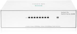 HPE Networking Instant On Switch Series 1430 8-Port Gb Unmanaged Layer 2 Ethernet Switch | 8X 1G | Fan-Less | US Cord (R8R45A#ABA)