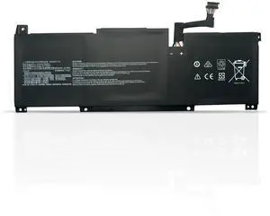 HBFVG BTY-M491 Laptop Battery Compatible with MSI Modern 15 A10M A10M-028DE A10RAS A10RAS-076FR A10RB A10RB-041TW A10RD A11M A11SB A4M A4MW Summit B15 A11M Stealth 15M Series(11.4V 52.4Wh) (Black)