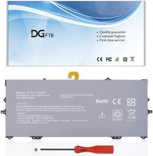 DGFTB EB-BW767ABY Laptop Battery for Samsung Galaxy Book S NP767XCM NP930QCG NP767XCM-K02UK NP767XCM-K02US K02IT K02DE K01DE K01US K01CA K02CA SM-W767 SM-W767VZAAVZW 7.7V 42Wh/5454mAh