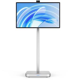 INNOCN 4K 32 Inch Smart Touchscreen Portable Mobile Monitor with Android OS, Built-in 9800mAh Battery, Pivot Adjustment, USB Type C, 8.0MP Webcam, Mic, Silve