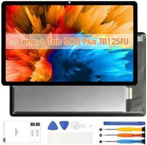 Screen Replacement for Lenovo Tab M10 Plus 3rd Gen TB125FU TB128FU LCD Display Digitizer Touch Screen Assembly with Repair Kit (Black,10.61 inch)