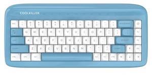 CoolKiller VIVID67 Aluminum Gaming Keyboard, Gasket Mount, Hot Swappable, RGB Backlit, IXPE & PORON Acoustic Dampening, 68 Keys, Creamy Mechanical Keyboard for Win/Mac (Sky Pop)
