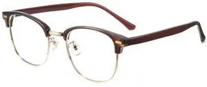 Cyxus Blue Light Blocking Glasses for Women Men Computer Glasses Relieve Eye Fatigue for Computer Screens 8195 (Brown)