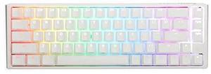 Ducky One 3 White 65% Mechanical Keyboard: Quack Mechanics Dampening, Hot-Swappable Cherry Red Switches, High-Density PBT Doubleshot Keycaps, RGB, US, White