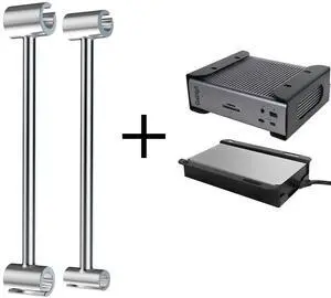 [2-in-1 Home & Office Combo] Under Desk Organizer + Door Hinge Adjustment Tool Kit, Space-Saving Desk Tray & Repair Tool Set for Door Alignment, Heavy-Duty Steel