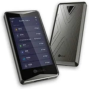 ELLIPAL Titan Crypto Hardware Wallet - Cold Wallet, Multi-Currency&Token Support, Anti-Disassembly&Tampering, Internet Isolated, Easy Exchange& Trade, Support BTC XRP ETH USDT and More Tokens