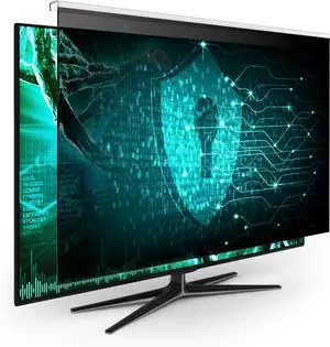 EZ-Pro Screen Protector [Pack of 2] Privacy Screen Panel for 27 inches (Screen Measured Diagonally) Computer Monitor, Anti Blue Light and Easy Installation, Screen Panel Size 14" Height x24.1 Width