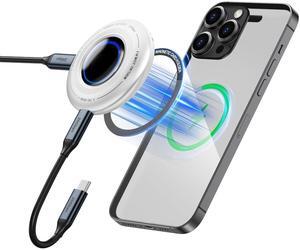 Fikwot FP108 1TB Portable External SSD, Supports Up to PD-100W and 2050MB/s, Play While Charging, USB 3.2 Gen2x2, with Magnetic Ring, Compatible with iPhone 15/16, Steam Deck, Switch Lite, etc