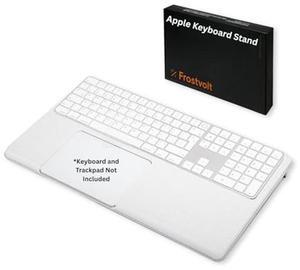 Stand for Apple Magic Keyboard with Touch ID and Trackpad | Accessories for iMac, MacBook, Apple Vision Pro, Compatible with Meta Quest 3s | Home and Office Desk Accessories (Vertical w. Numkey)
