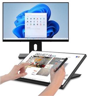 Ideao Hub 24" Interactive Whiteboard, QHD 10-Point Touchscreen Display with MPP2.0 Compatibility for Office and Classroom, Enhance Collaboration, Online Training, and Learning (Includes Stand)