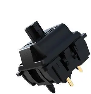 GATERON Oil King V2 Pre-lubed Keyboard Switches, 5-Pin 55gf Black Linear Switches Compatible for MX Mechanical Keyboard DIY(72PCS)