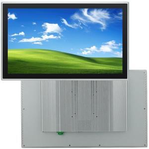 TouchWo 21.5 inch Capacitive Multi-Touchscreen Industrial Embedded Win-10 PC Monitor, IP65 Screen with 10 Points Touch Display, i5+RAM 8G+256G SSD, Integrated Phoenix2pin, HD-MI-Out & USB Ports