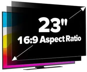 GUDTEKE [2-Pack] HD Computer Privacy Screen 23 inch, Upgraded Computer Privacy Screen for 16:9 Widescreen Removable Anti Glare Computer Screen Cover and Blue Light UV-Blocking Screen Privacy Filter
