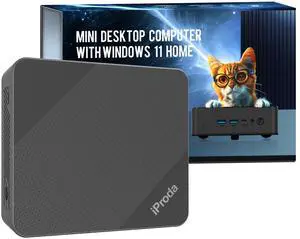 Mini PC with Alder Lake N100 CPU (up to 3.4GHz), Mini Desktop Computer PC Windows 11 Home Mini Computer with 8GB DDR4 256GB SSD 4K Dual Display Micro PC Bluetooth5.2/WiFi6/USB3.2