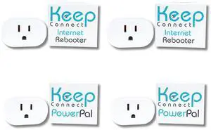 Keep Connect Pro Pack - 2X Internet Rebooter + 2X Power Monitor/Power Failure Detector