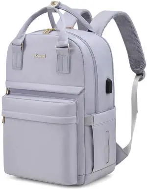 LOVEVOOK Laptop Backpack for Women 15.6 Inch Laptop Bag with USB Port, Fashion Waterproof Backpacks Teacher Nurse Stylish Travel Bags Vintage Daypacks for College Work