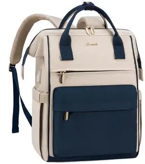 LOVEVOOK Laptop Backpack for Women, 17 Inch Work Teacher Nurse Bag, Large Capacity Business Computer Backpack Purse with USB Port, Stylish Casual Daypack for Travel