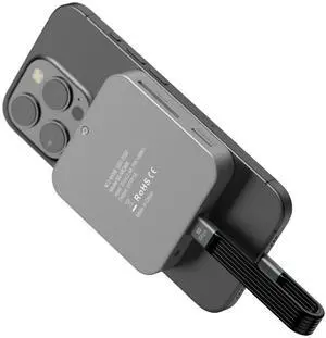 Magnetic M.2 NVMe 2230 SSD Enclosure 7 in 1 USB C Hub with 4K@60Hz HDMI 10Gbps USB-A/USB-C 3.2 SD/TF 3.0 Card Solt AUX 100W PD Docking Station for Phone/Laptop/Tablet and Other Type-C Devices