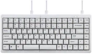 BAROCCOMiSTEL MD770 Classic White/BKF, TKL Ergonomic Mechanical Keyboard, Cherry MX, Split-Alice Layout, PBT DoubleShot Keycap, Mac/Windows OS Compatible (Red)