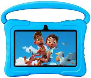 NEWISION Kids Tablet 7 inch,32GB Toddler Tablets Android 13 with WiFi,Dual Camera,Education,Games,Kids Software Pre-Installed,Computer Tabletas PC with Age Filters,Parental Controls(Blue)