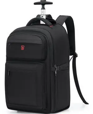 OIWAS Rolling Backpack, Travel Backpack with Wheels, 17 Inch Laptop Roller Backpacks, Business Wheeled Backpacks for Women Men